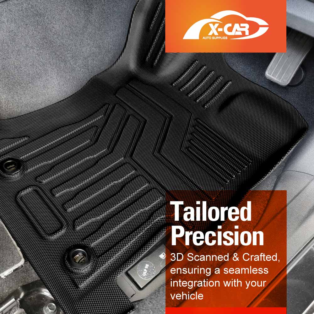 3D Floor Mats Boot Liner Set for Subaru Impreza AUTO G5 Series Hatch 2017-2023 All Weather Heavy Duty Cargo Car Trunk Luggage Tray