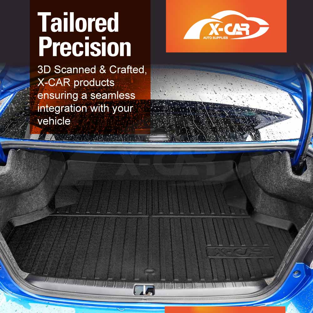 3D Floor Mats Boot Liner Set for Subaru WRX VB Series Auto 2022-Onwards All Weather Heavy Duty Cargo Car Trunk Luggage Tray
