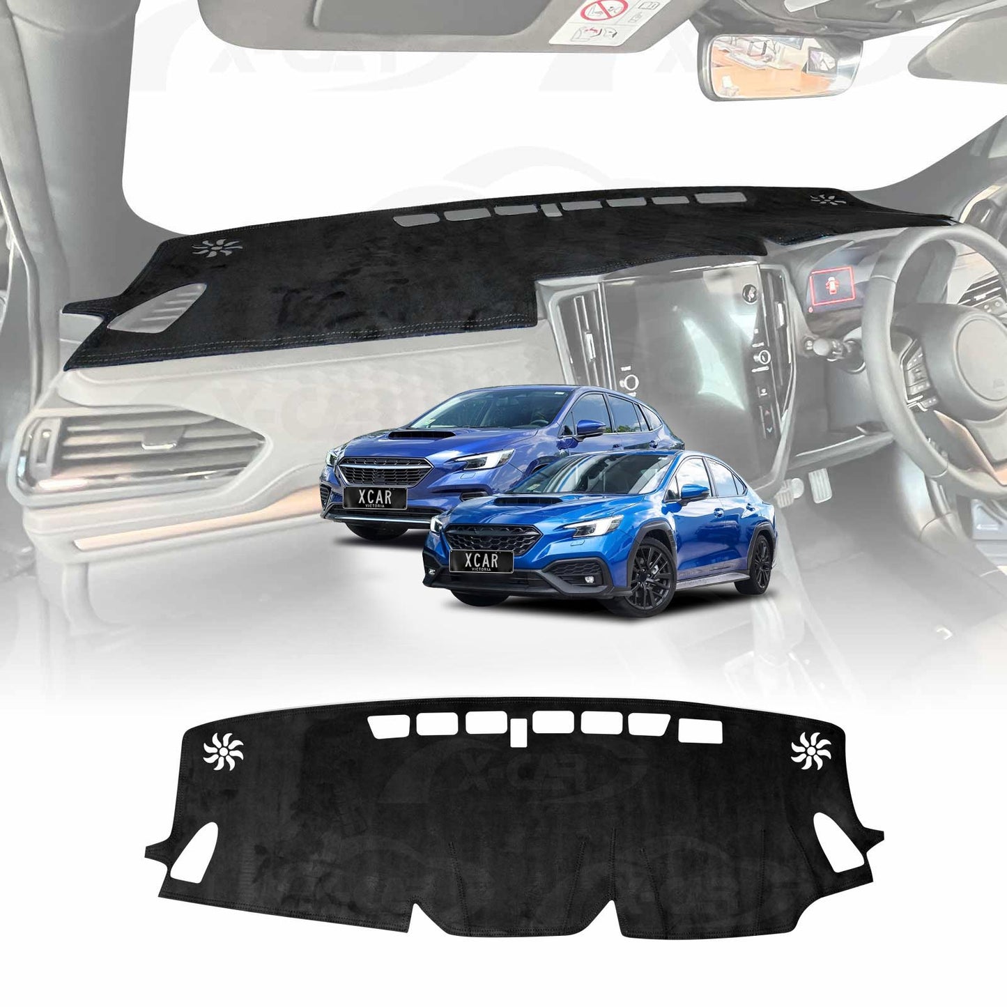 Dash Mat for Subaru WRX VB VN Series Auto Without HUD 2022-Onwards Non-Slip Microfiber Pad Cover Interior Accessories