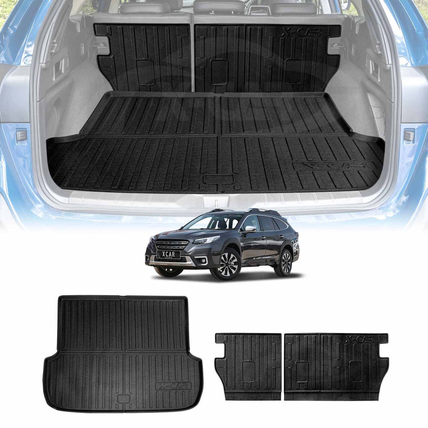 Boot Liner Back Seat Protector for Subaru Outback 2020-2025 All Weather Heavy Duty Cargo Car Trunk Kick Mats