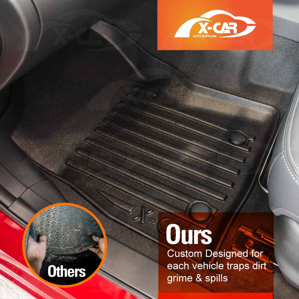 Floor Mats Boot Liner Set for Subaru Impreza G6 Hatch 2023-Onwards Heavy Duty All Weather Car Trunk Cargo Kick Back Seat Cover
