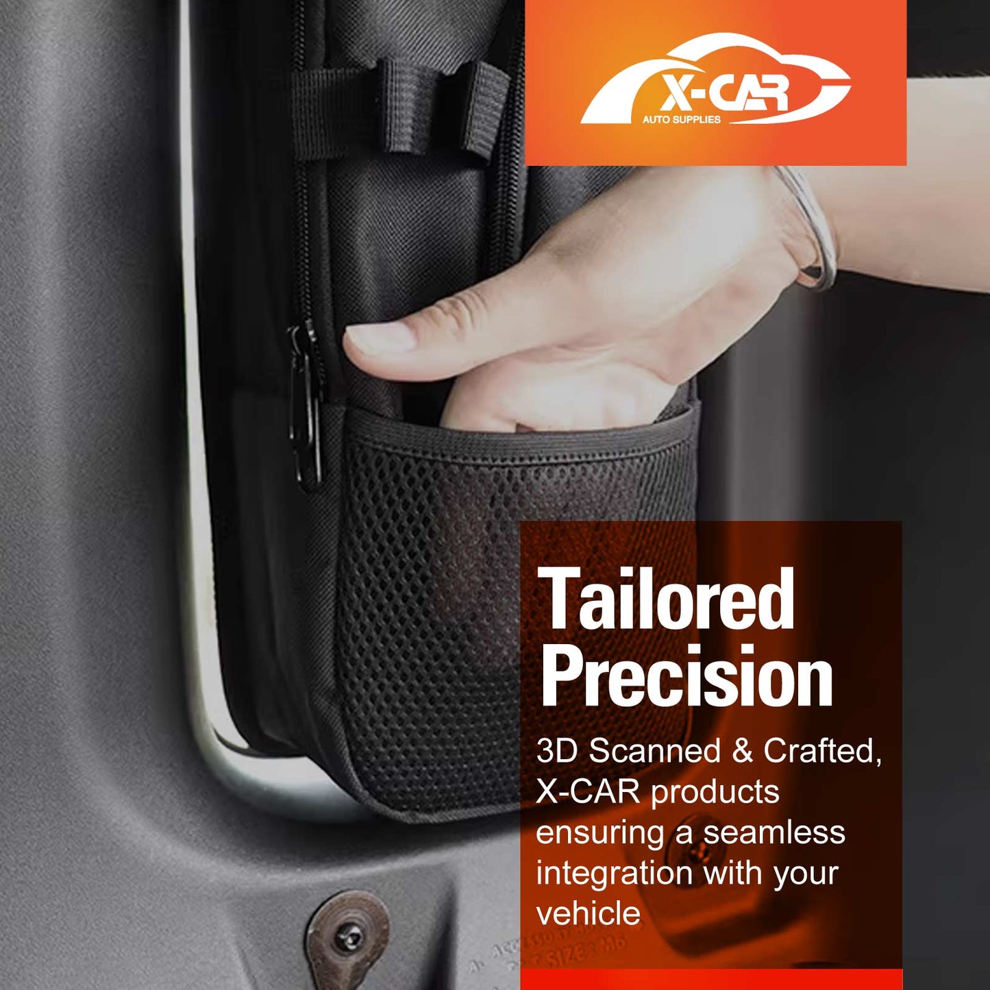 Port Window Hanging Storage Bags for Suzuki Jimny XL 5-Door 2023-Onwards Car Trunk Boot Side Organizer Car Accessories Set of 2