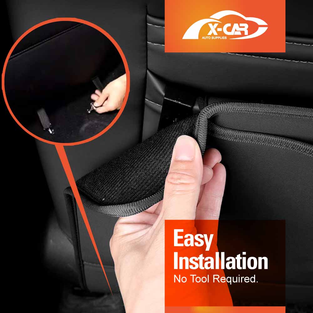 Car Front Seat Back Protectors for Suzuki Jimny 2018-Onwards Anti-Kick Mats PU Leather Cover Set of 2