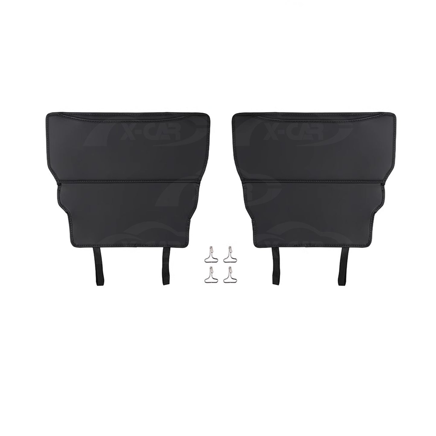 Car Front Seat Back Protectors for Suzuki Jimny 2018-Onwards Anti-Kick Mats PU Leather Cover Set of 2