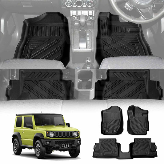 3D Floor Mats for Suzuki Jimny 3-Door Auto Transmission 2018-2025 Heavy Duty All Weather Car Mats Carpet Liner Set