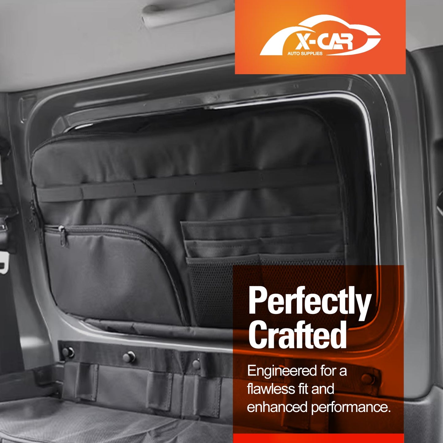 Rear Window & Trunk Side Storage Bags for Suzuki Jimny 3-Door Auto 2018-Onwards Boot Side Organizer Car Accessories