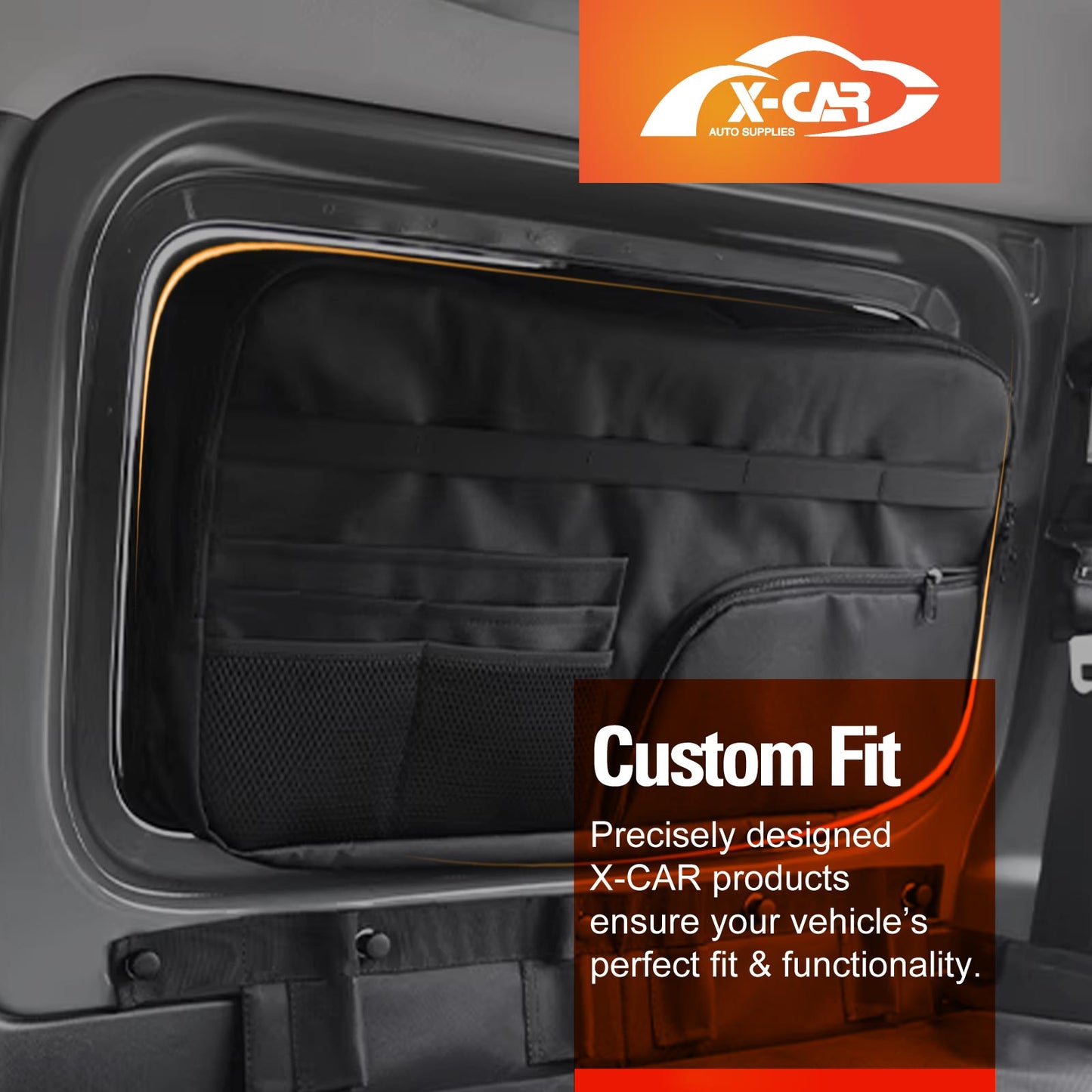 Rear Window & Trunk Side Storage Bags for Suzuki Jimny 3-Door Auto 2018-Onwards Boot Side Organizer Car Accessories