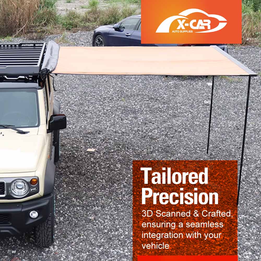 Roof Rack with Side Awning Set for Suzuki Jimny 3-Door 2018-Onwards Multi-Functional Expansion Platform 4WD Off-Road Acessories