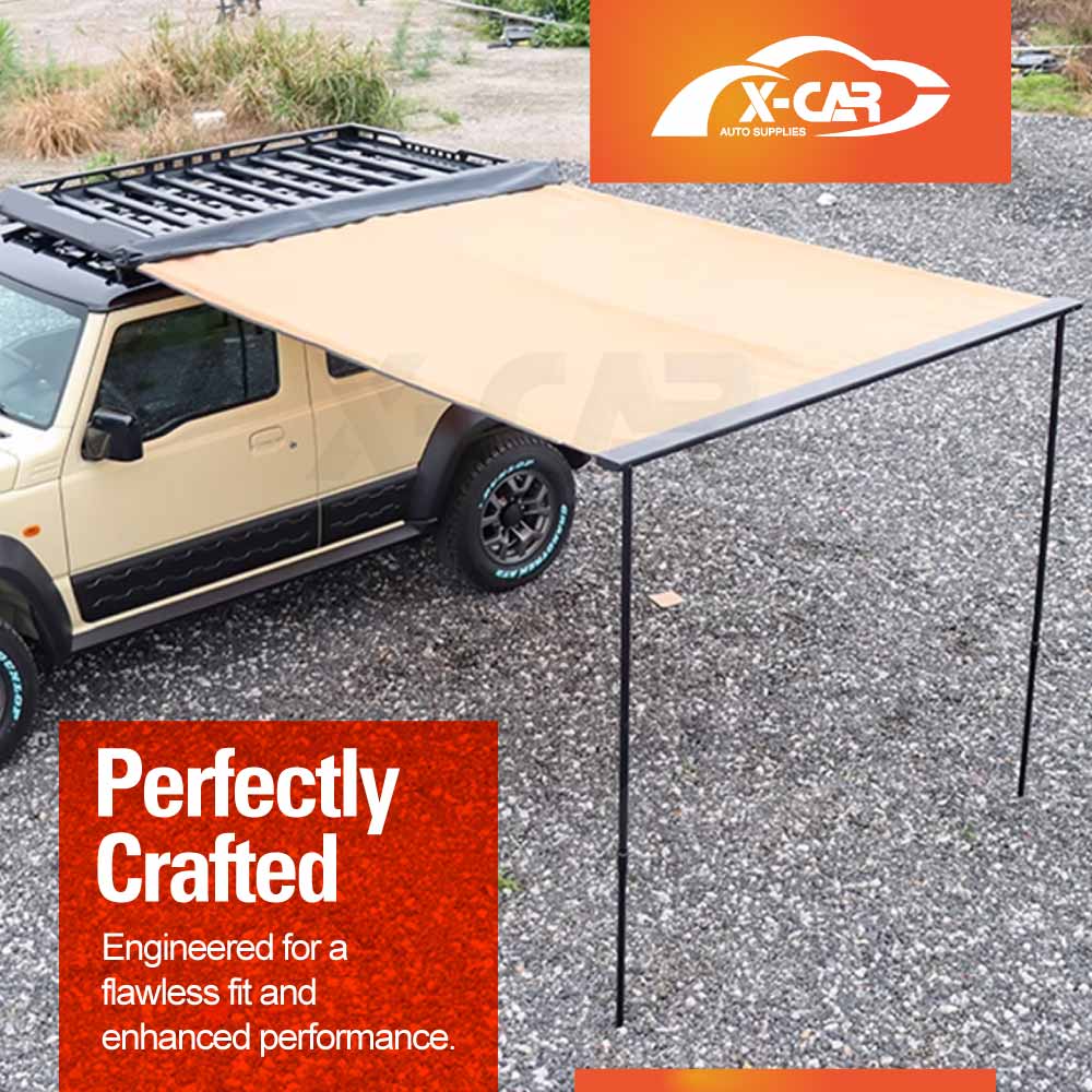 Roof Rack with Side Awning Set for Suzuki Jimny 3-Door 2018-Onwards Multi-Functional Expansion Platform 4WD Off-Road Acessories