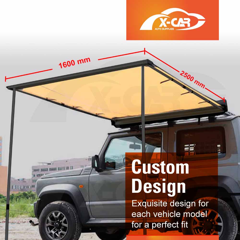 Roof Rack with Side Awning Set for Suzuki Jimny 3-Door 2018-Onwards Multi-Functional Expansion Platform 4WD Off-Road Acessories