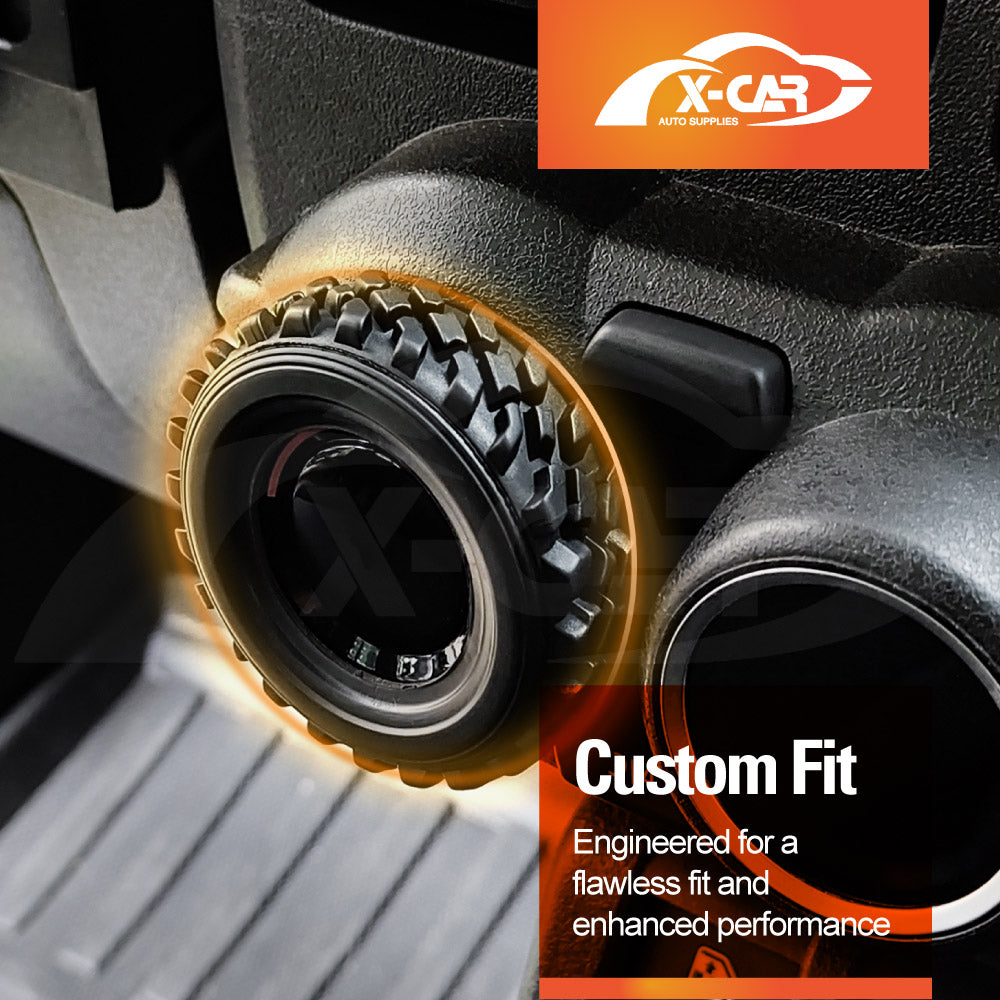 AC Climate Control Knob Cover for Suzuki Jimny 2018-Onwards Interior Heater Dial Ring Trim Decoration Car Accessories Set of 2