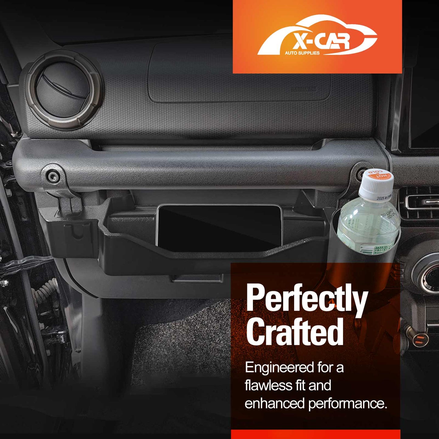 Dash Board Passenger Handle Storage Tray for Suzuki Jimny 2018-Onwards Mounted Cup Holder Organizer Accessories
