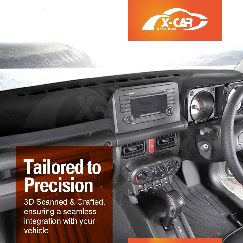 Dash Mat Pad Cover Non-Slip for Suzuki Jimny 3-Door 2018-2025 Microfiber Leather