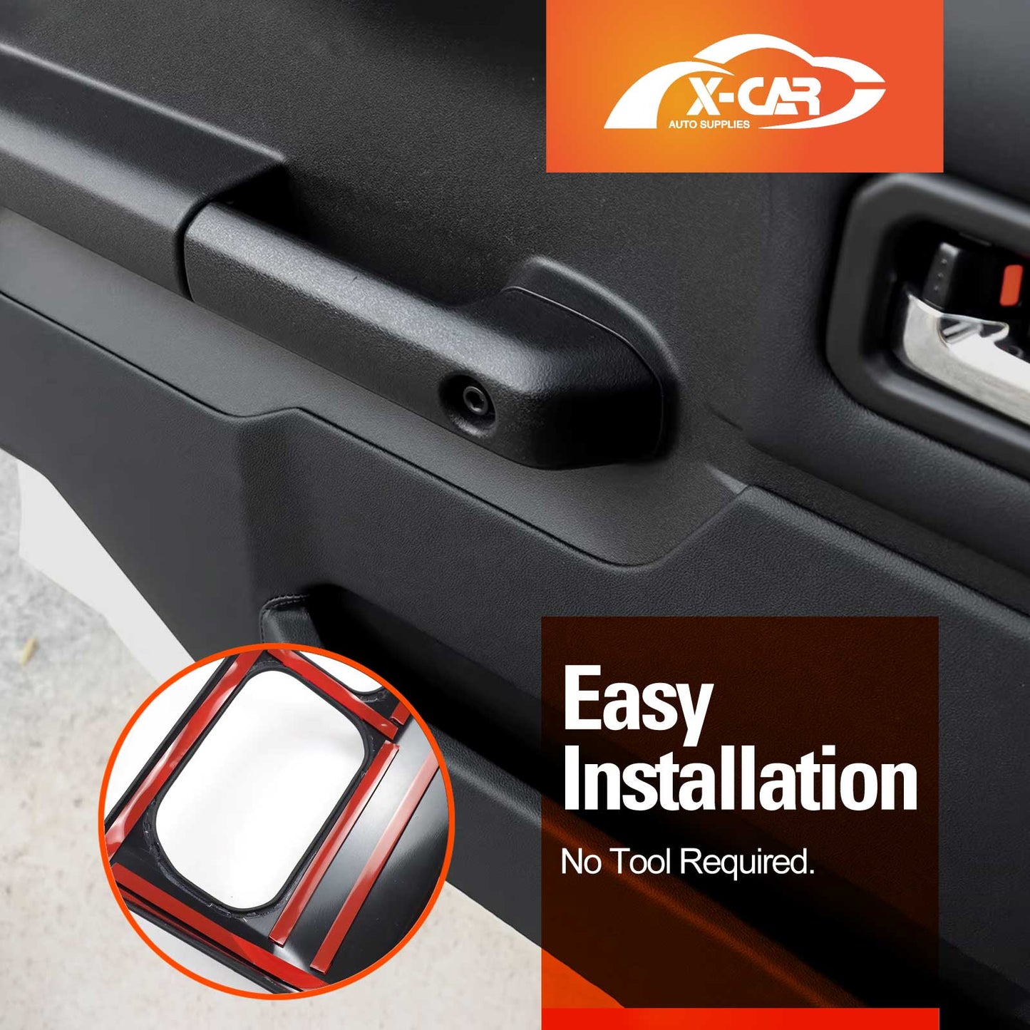 Front Door Protector Cover Panel for Suzuki Jimny 3‑Door 2018–Onwards Protective Anti-Kick Pad Interior Accessories