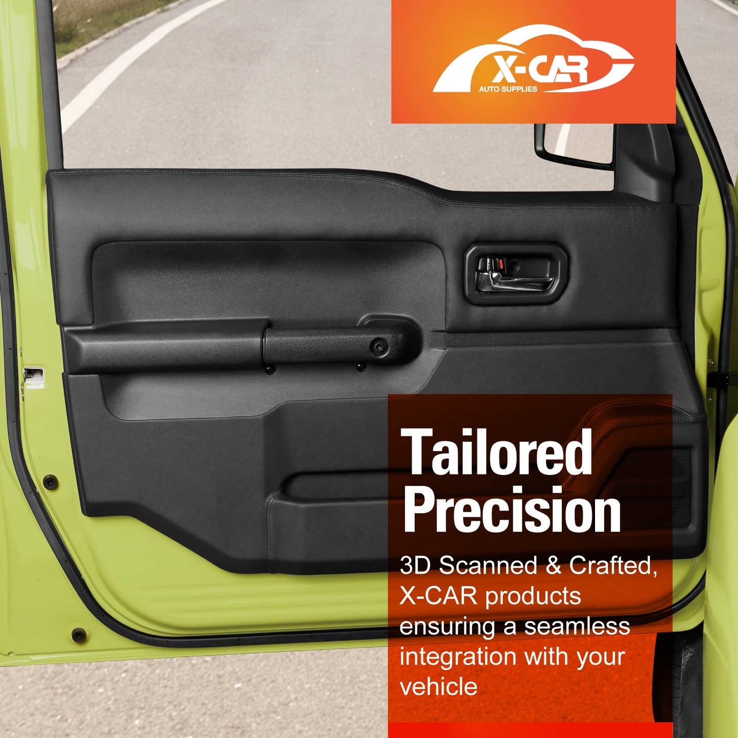 Door Protector Cover Panel Set for Suzuki Jimny XL 5-Door 2023-Onwards Front & Rear Protective Anti-Kick Pad Interior Accessories