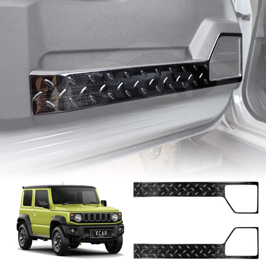 Anti Kick Car Door Panel For Suzuki Jimny 3-Door 2018-2025 Steel Protective Side Edge Protector Cover Black