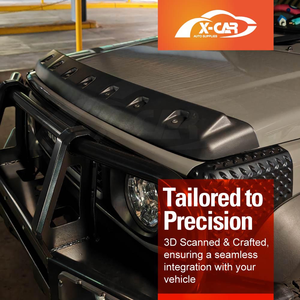 Bonnet Protector for Suzuki Jimny 3-Door 2018-2025 Hood Guard Trim Cover Exterior Accessories Matt Black Rivet Style