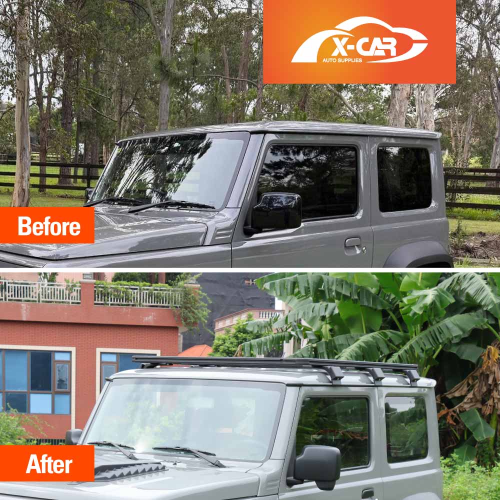 Flat Roof Luggage Rack for Suzuki Jimny 3-Door 2018-Onwards Multi-Functional Expansion Platform Aluminum Alloy