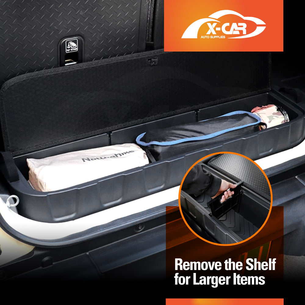 Rear Boot Storage Box Organiser for Suzuki Jimny 3-Door 2018-Onwards Cargo Trunk Storage Tray Toolbox Interior Accessories
