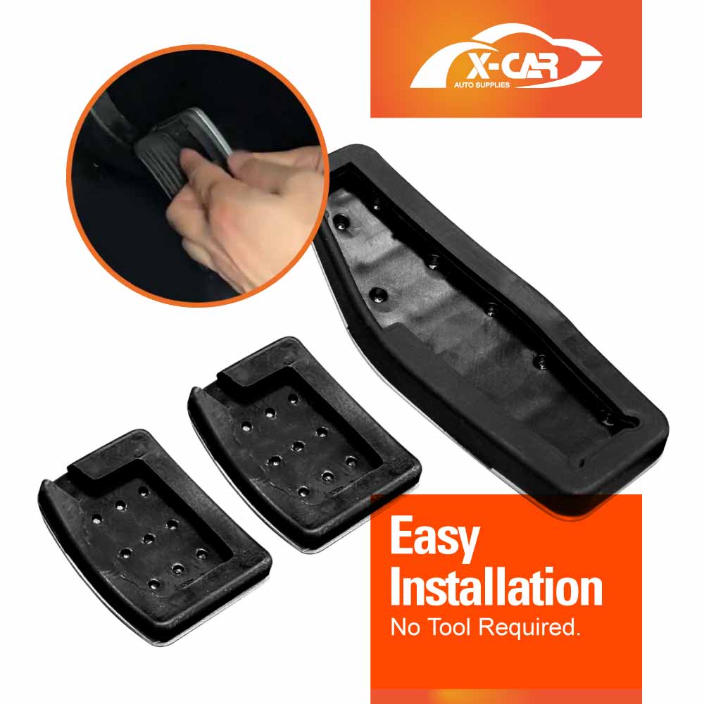 Foot Pedals Pads Cover Set for Suzuki Jimny Manual 2018-Onwards Aluminum Non-Slip Anti-Slip Accelerator Brake Clutch