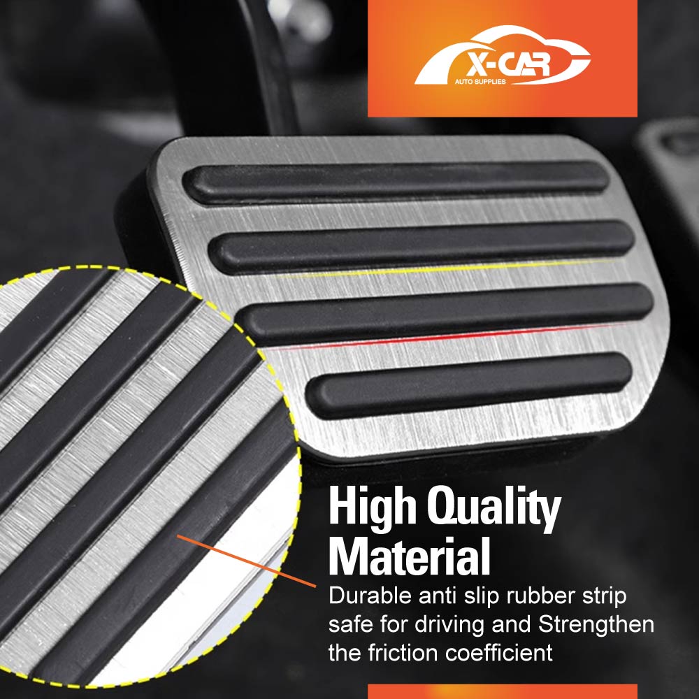 Foot Pedals Pads Cover Set for Suzuki Jimny Manual 2018-Onwards Aluminum Non-Slip Anti-Slip Accelerator Brake Clutch