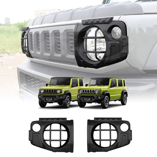 Head Light Trim for Suzuki Jimny 2018-2025 Matt Black Front Light Frame Cover Guard Set of 2
