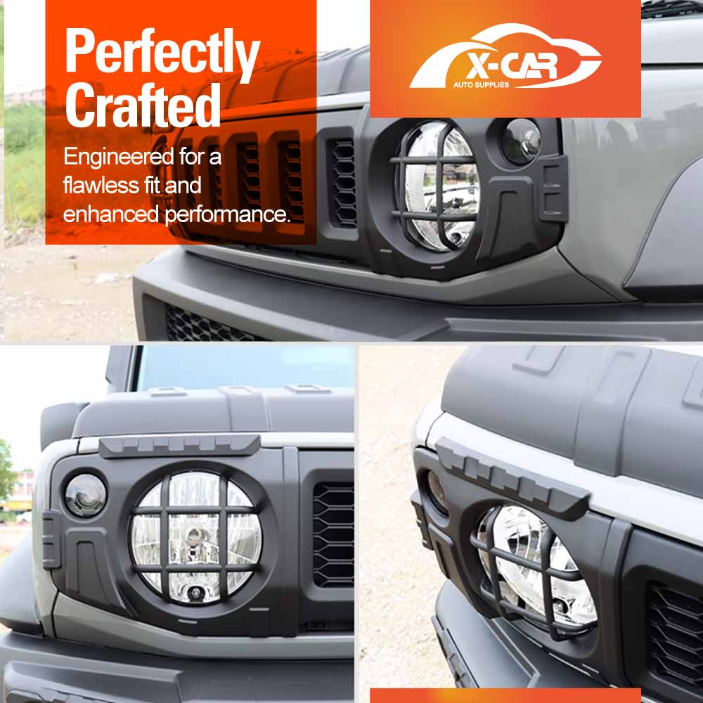 Head Tail Light Trim Guard Set for Suzuki Jimny 2018-2025 Matt Black Front Rear Lamp Frame Cover Exterior Accessories