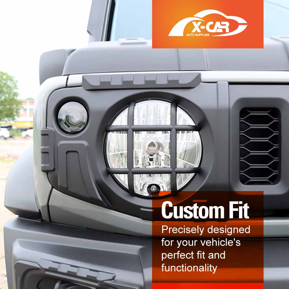 Head Tail Light Trim Guard Set for Suzuki Jimny 2018-2025 Matt Black Front Rear Lamp Frame Cover Exterior Accessories