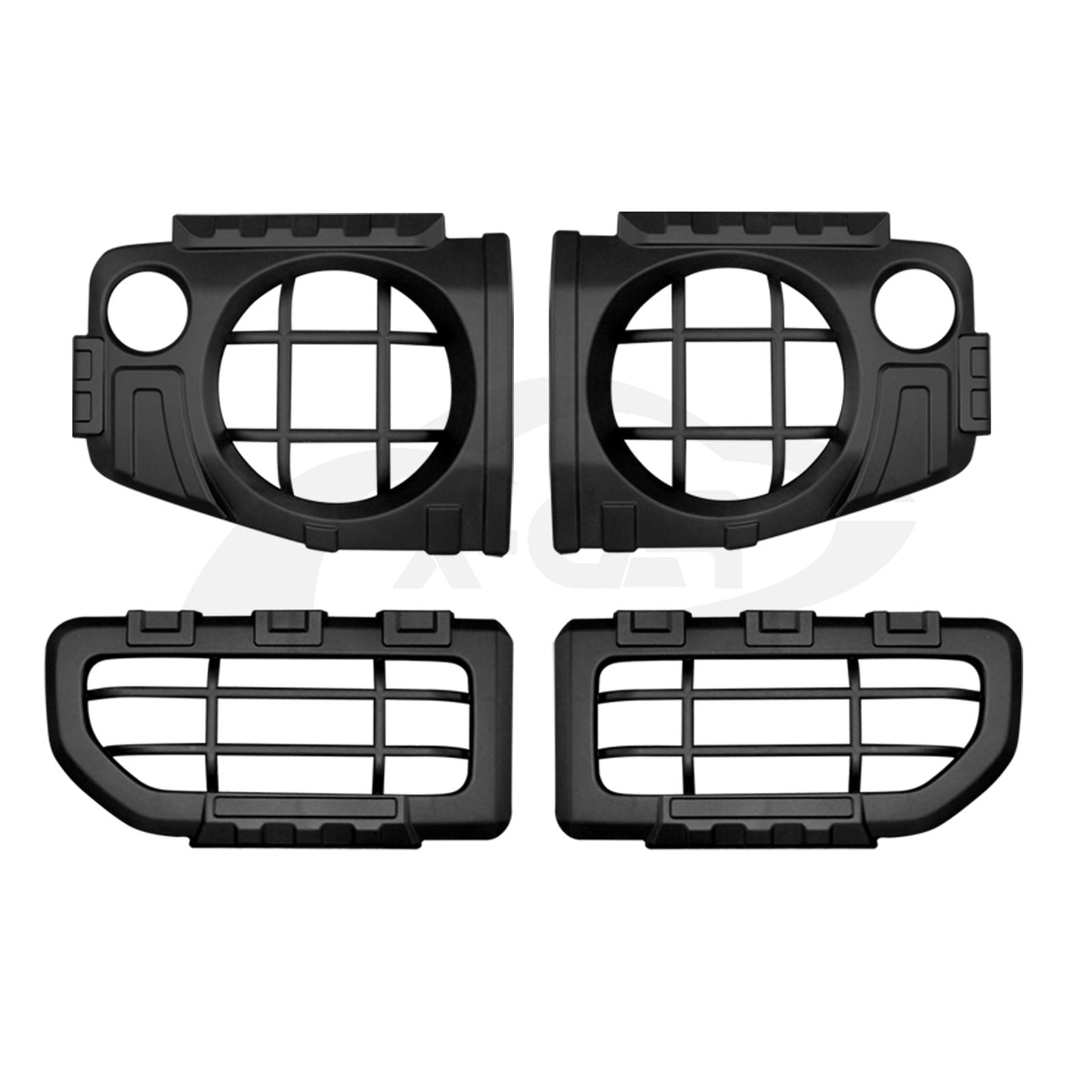 Head Tail Light Trim Guard Set for Suzuki Jimny 2018-2025 Matt Black Front Rear Lamp Frame Cover Exterior Accessories
