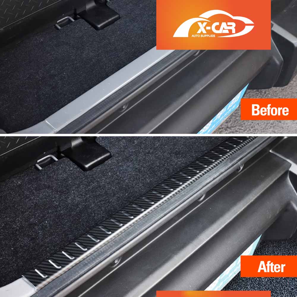 Rear Bumper Guard Trunk Protector Cover for Suzuki Jimny XL 5-Door 2023-Onwards Carbon Fiber Style Protection Accessories