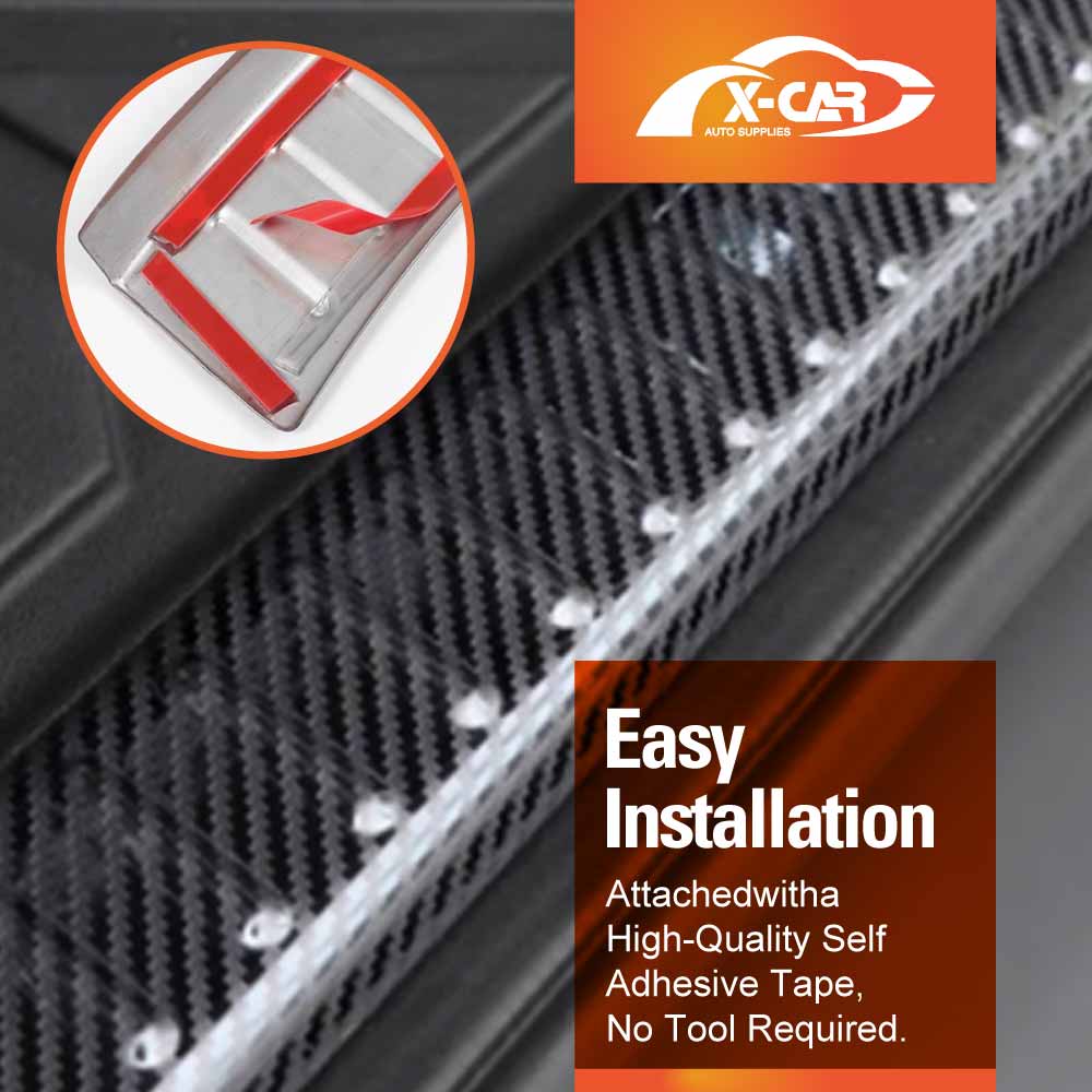 Rear Bumper Guard Trunk Protector Cover for Suzuki Jimny XL 5-Door 2023-Onwards Carbon Fiber Style Protection Accessories