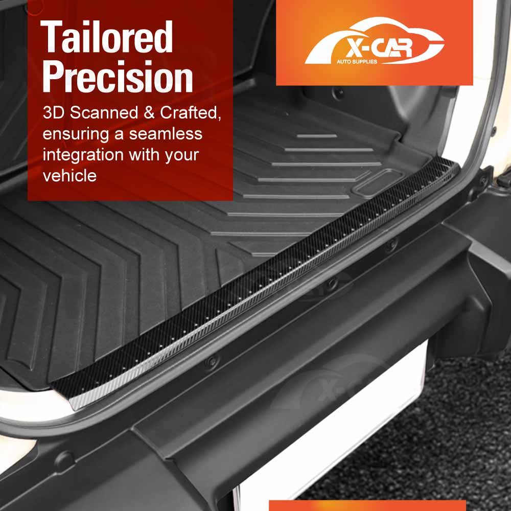 Rear Bumper Guard Trunk Protector Cover for Suzuki Jimny XL 5-Door 2023-Onwards Carbon Fiber Style Protection Accessories