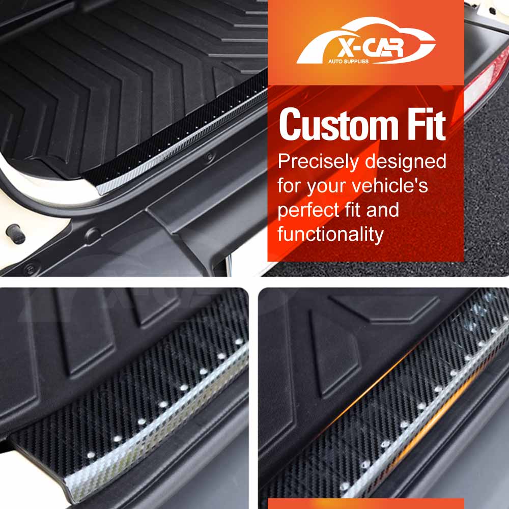 Rear Bumper Guard Trunk Protector Cover for Suzuki Jimny XL 5-Door 2023-Onwards Carbon Fiber Style Protection Accessories