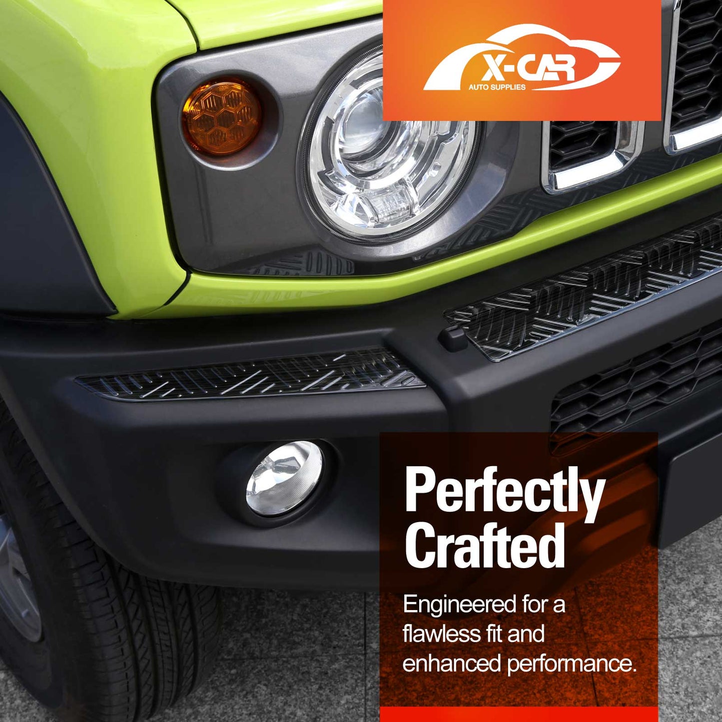 Bumper Guard Trim Set for Suzuki Jimny XL 5-Door 2023-Onwards Boot Sill Protector Stainless Steel Panel Exterior Accessories Black