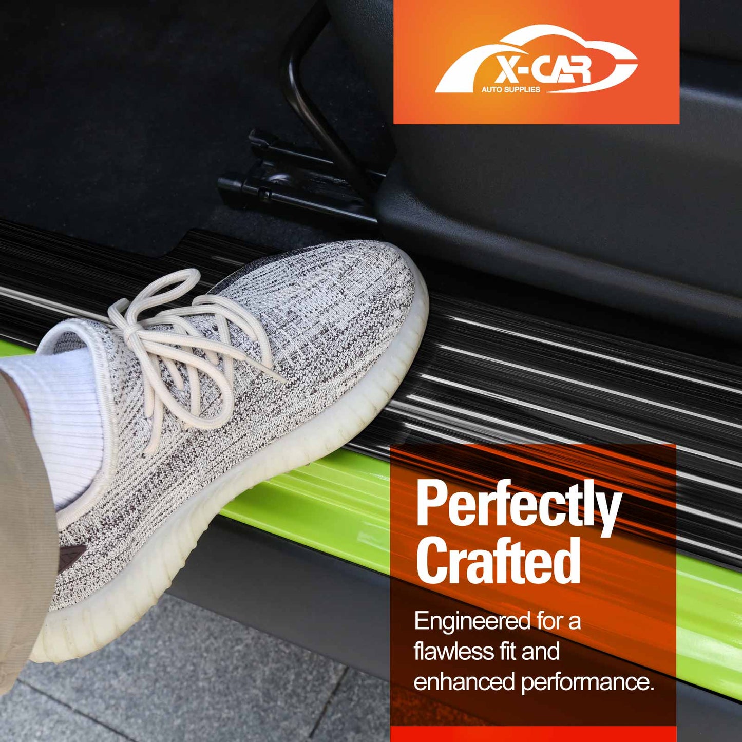 Door Sill Plate Protector Set for Suzuki Jimny XL 5-Door 2023-Onwards Front Rear Entry Car Threshold Scuff Trim Covers Guards Black