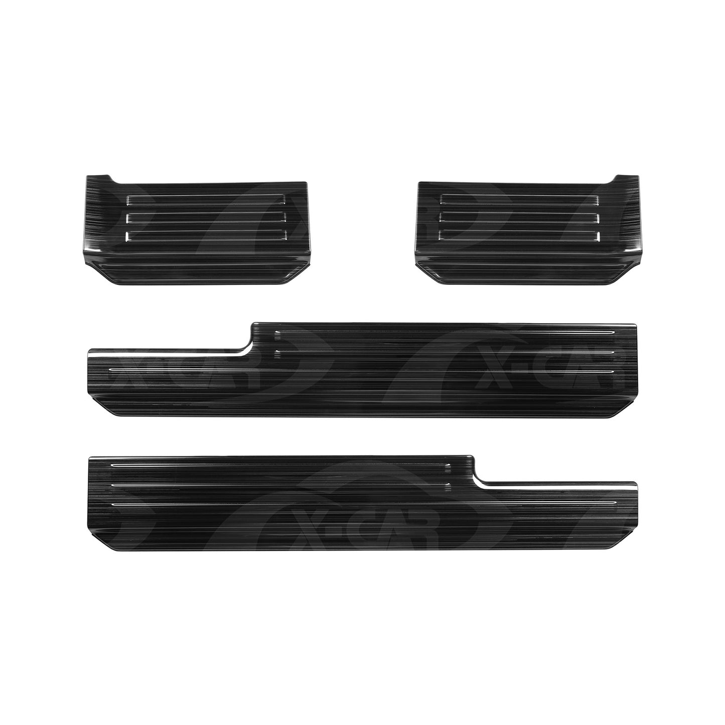 Door Sill Plate Protector Set for Suzuki Jimny XL 5-Door 2023-Onwards Front Rear Entry Car Threshold Scuff Trim Covers Guards Black