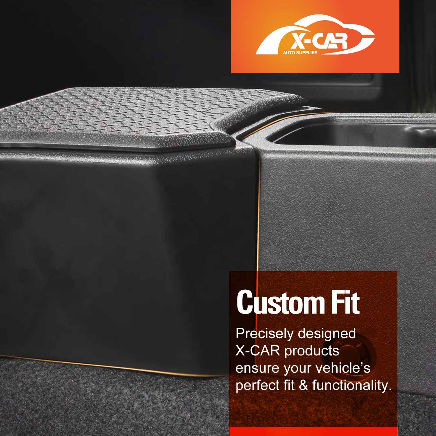 Rear Seat Storage Box for Suzuki Jimny XL 5-Door 2023-Onwards Under Seat Organizer Interior Accessories Black