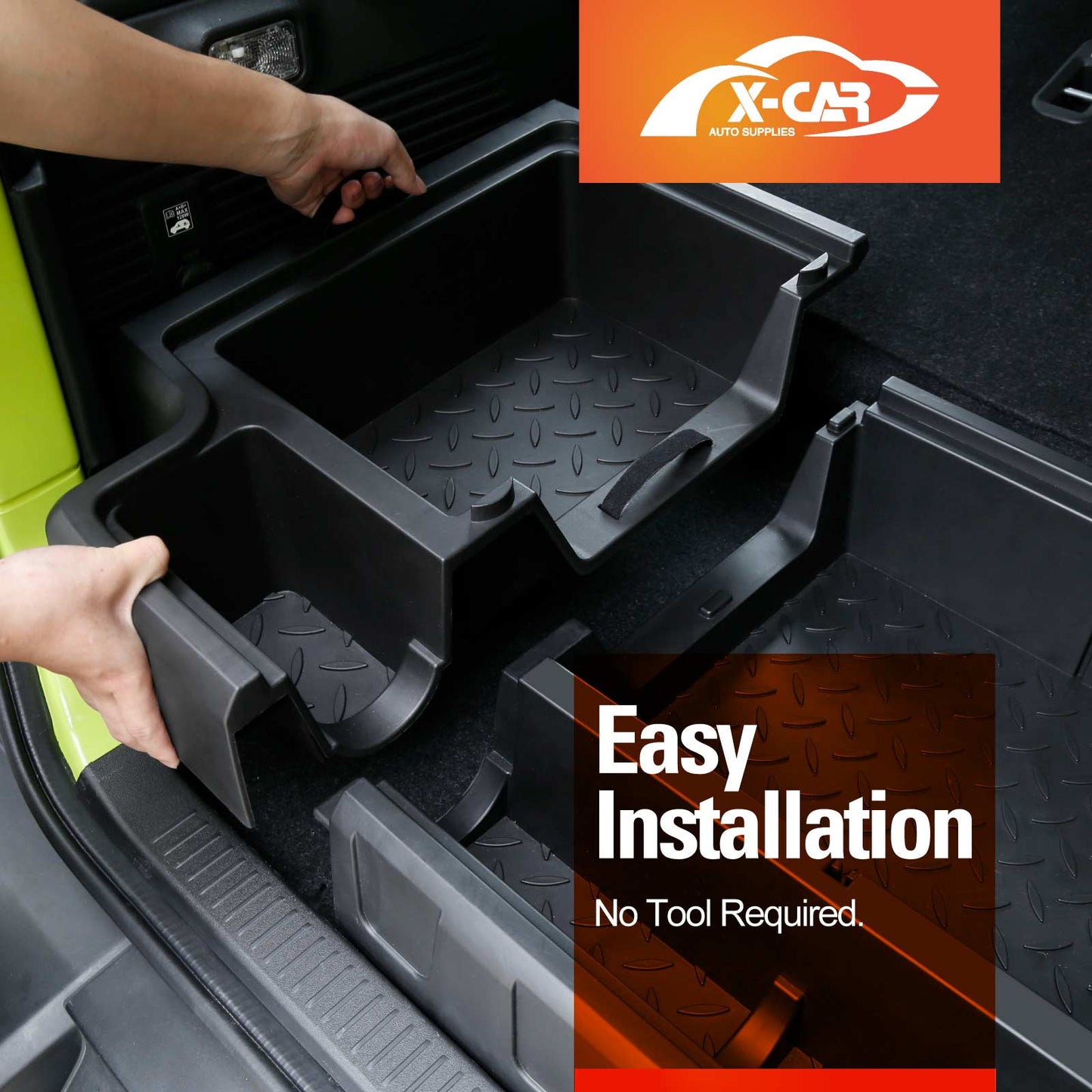 Rear Trunk Storage Box Organizer for Suzuki Jimny XL 5-Door 2023-Onwards Car Cargo Toolbox Storage Tray Accessories