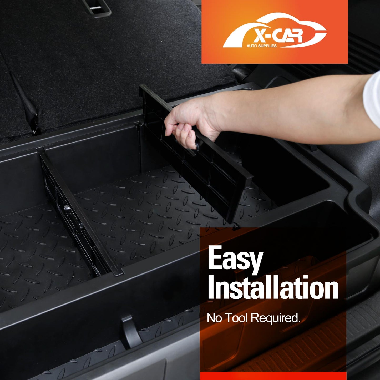 Rear Trunk Storage Box Organizer for Suzuki Jimny XL 5-Door 2023-Onwards Car Cargo Toolbox Storage Tray Accessories