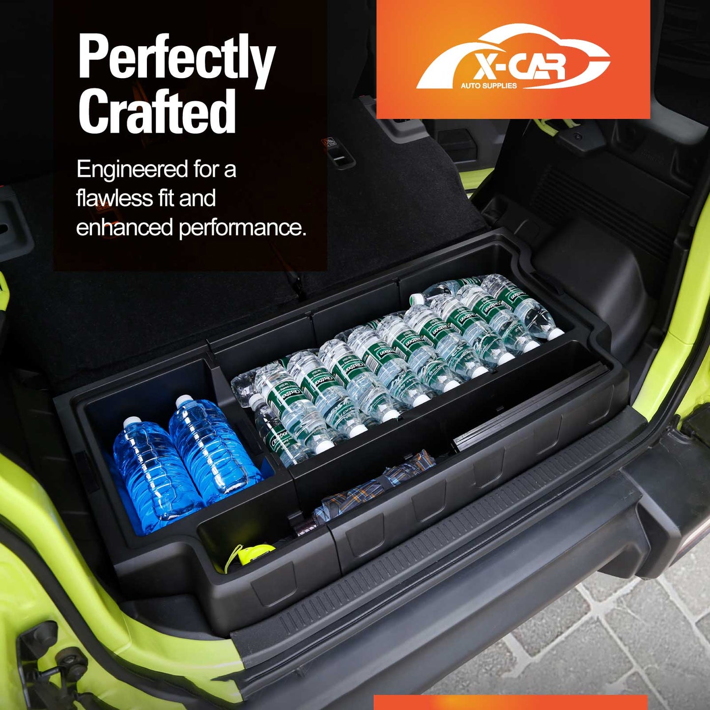 Rear Trunk Storage Box Organizer for Suzuki Jimny XL 5-Door 2023-Onwards Car Cargo Toolbox Storage Tray Accessories