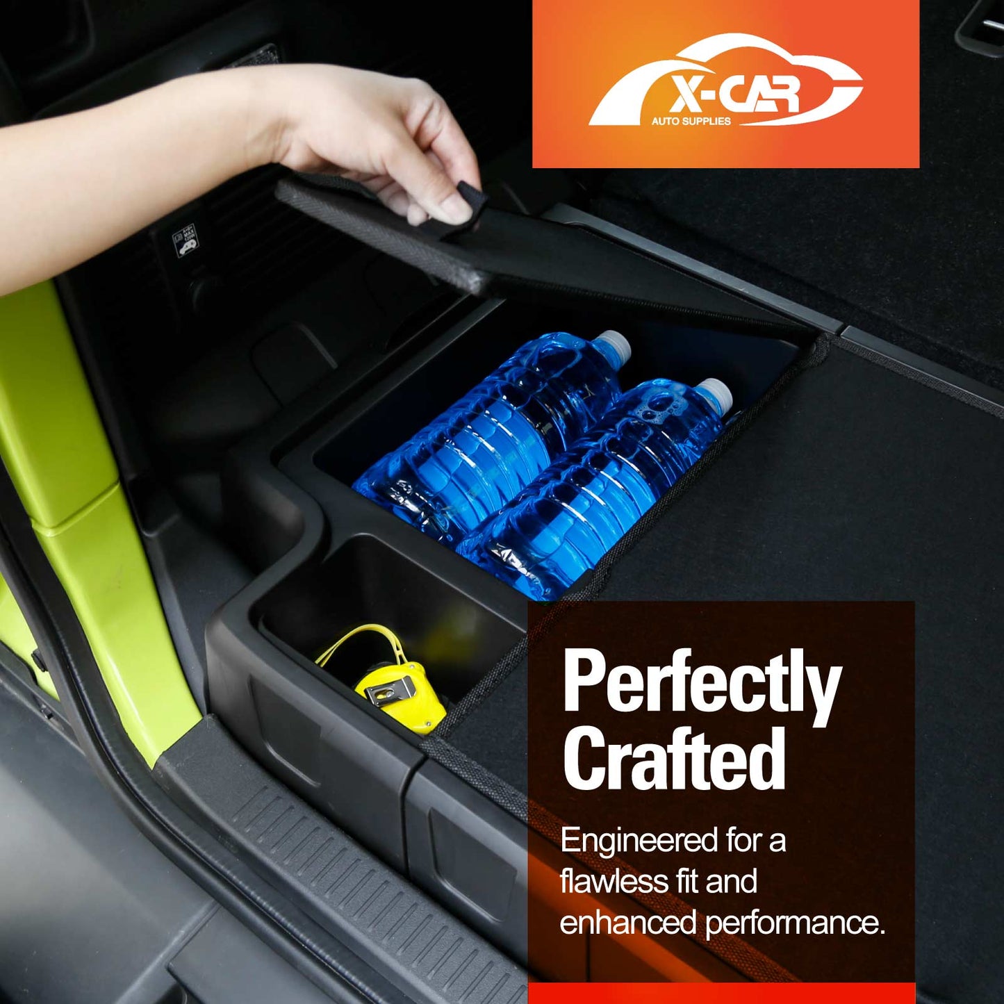 Rear Trunk Storage Box Organizer for Suzuki Jimny XL 5-Door 2023-Onwards Car Cargo Toolbox Storage Tray Accessories