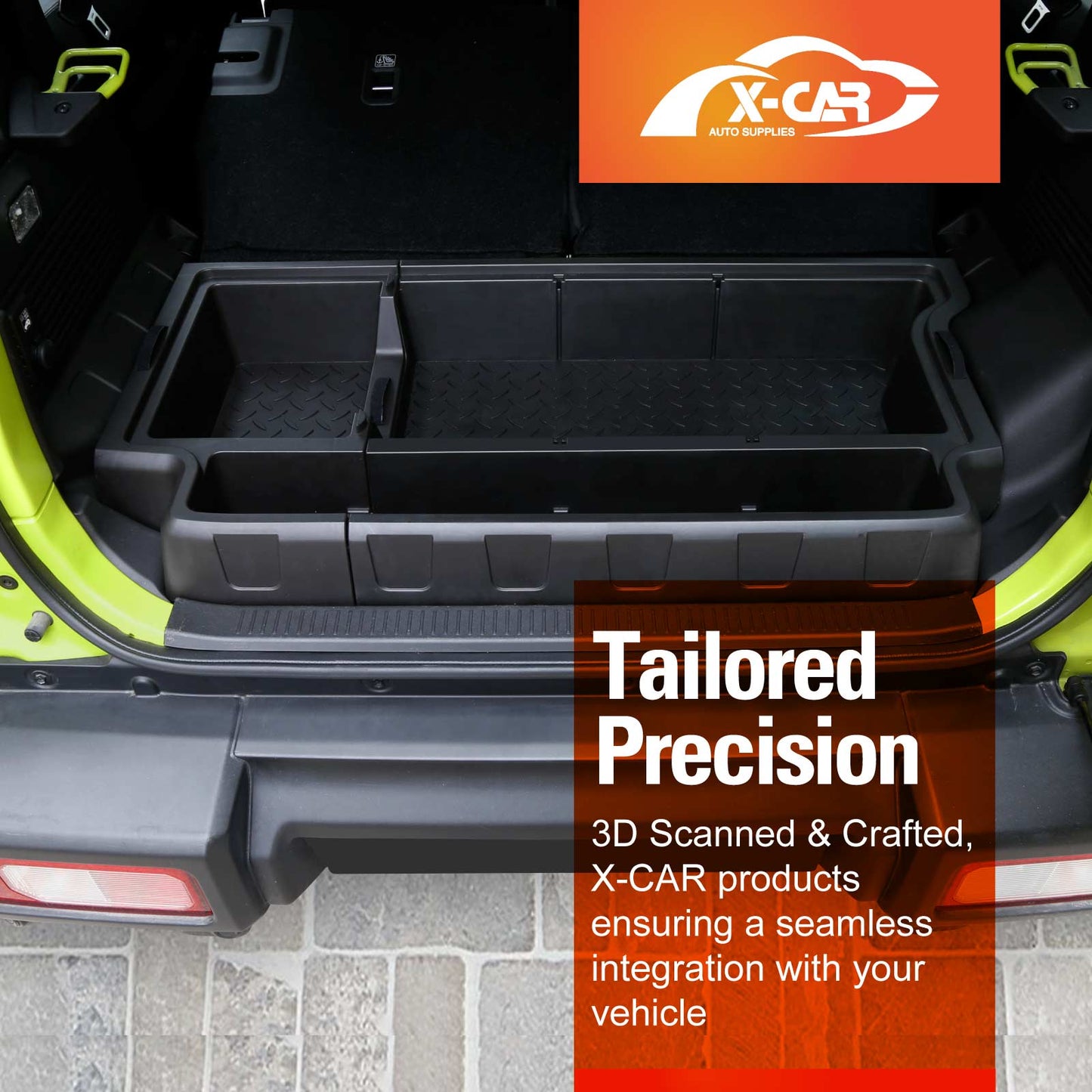 Rear Trunk Storage Box Organizer for Suzuki Jimny XL 5-Door 2023-Onwards Car Cargo Toolbox Storage Tray Accessories