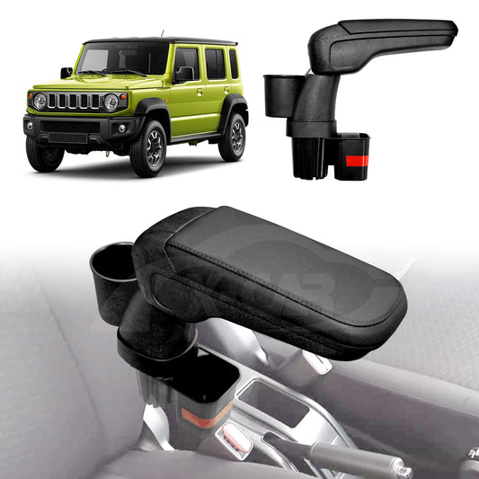 Central Armrest Storage Box with Cup Holder for Suzuki Jimny XL 5-Door 2023-2025 Arm Rest Car Interior Accessories