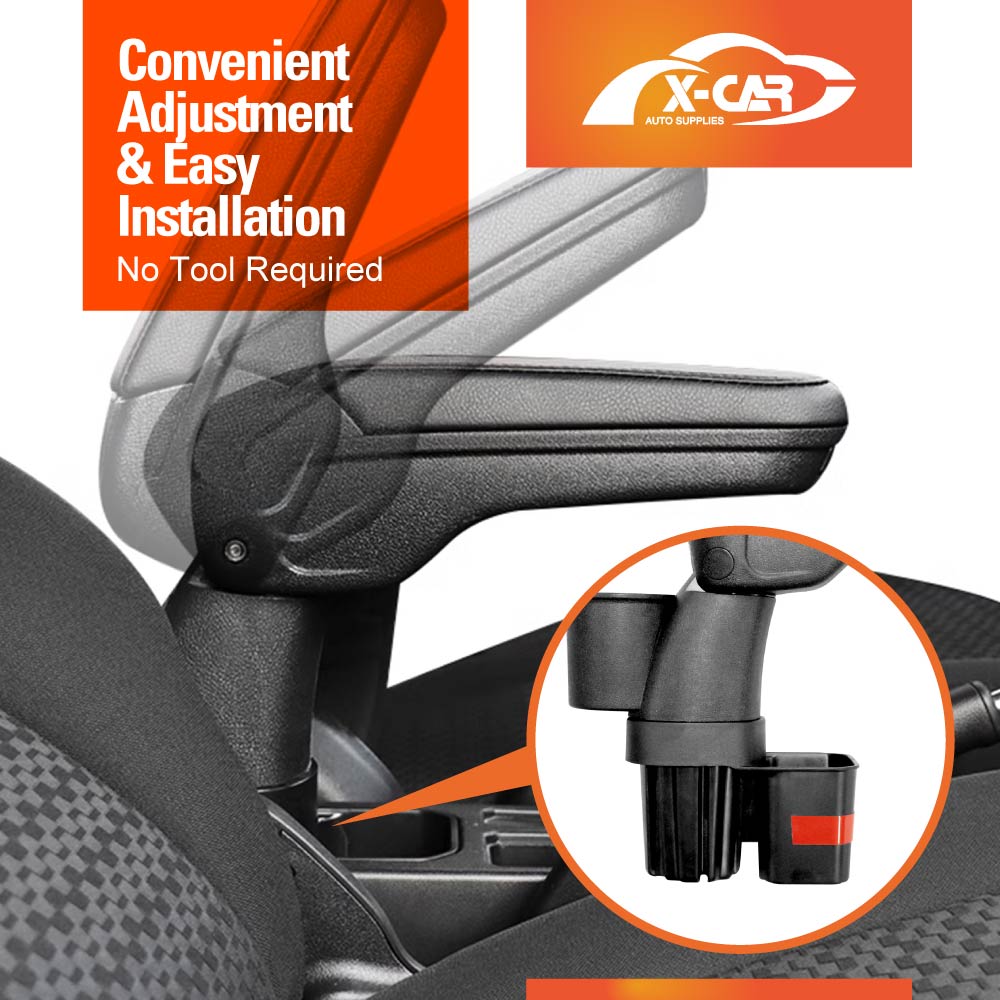 Central Armrest Storage Box with Cup Holder for Suzuki Jimny XL 5-Door 2023-2025 Arm Rest Car Interior Accessories