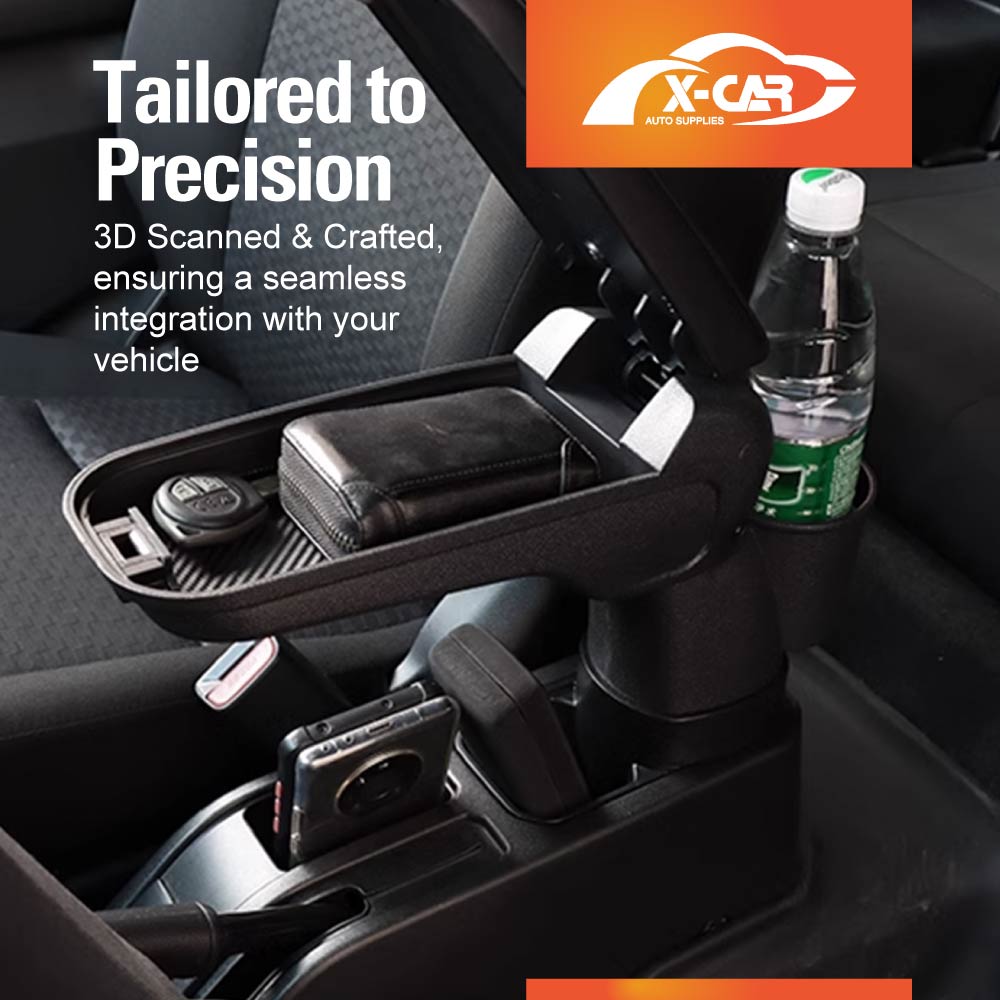 Central Armrest Storage Box with Cup Holder for Suzuki Jimny XL 5-Door 2023-2025 Arm Rest Car Interior Accessories