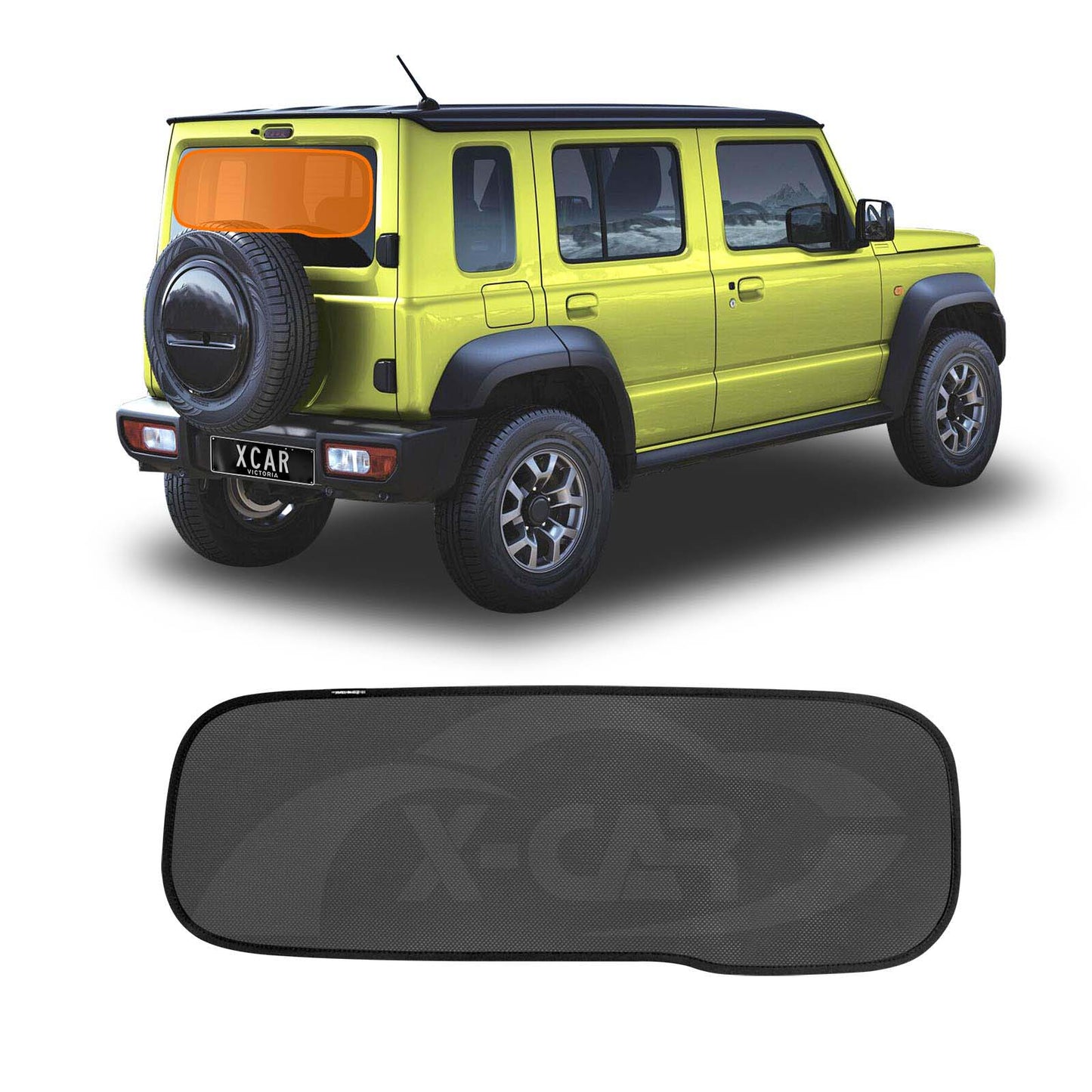 Rear Windscreen Sun Shade for Suzuki Jimny XL 5-Door 2023-2025 Car Custom Wind Screen Sun Blind Mesh