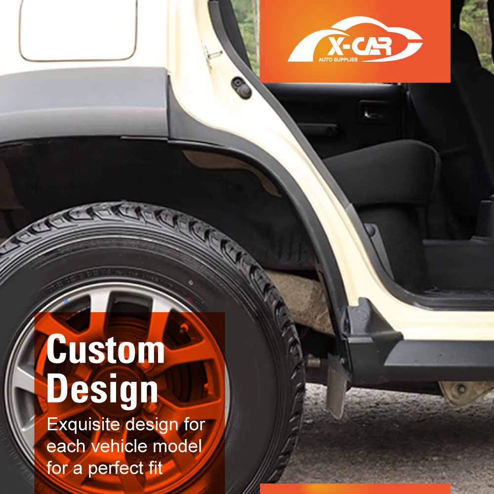 Rear Door Arch Mud Flaps for Suzuki Jimny XL 5-Door 2023-Onwards Splash Guards Mudguard Trim Exterior Accessories Set of 2