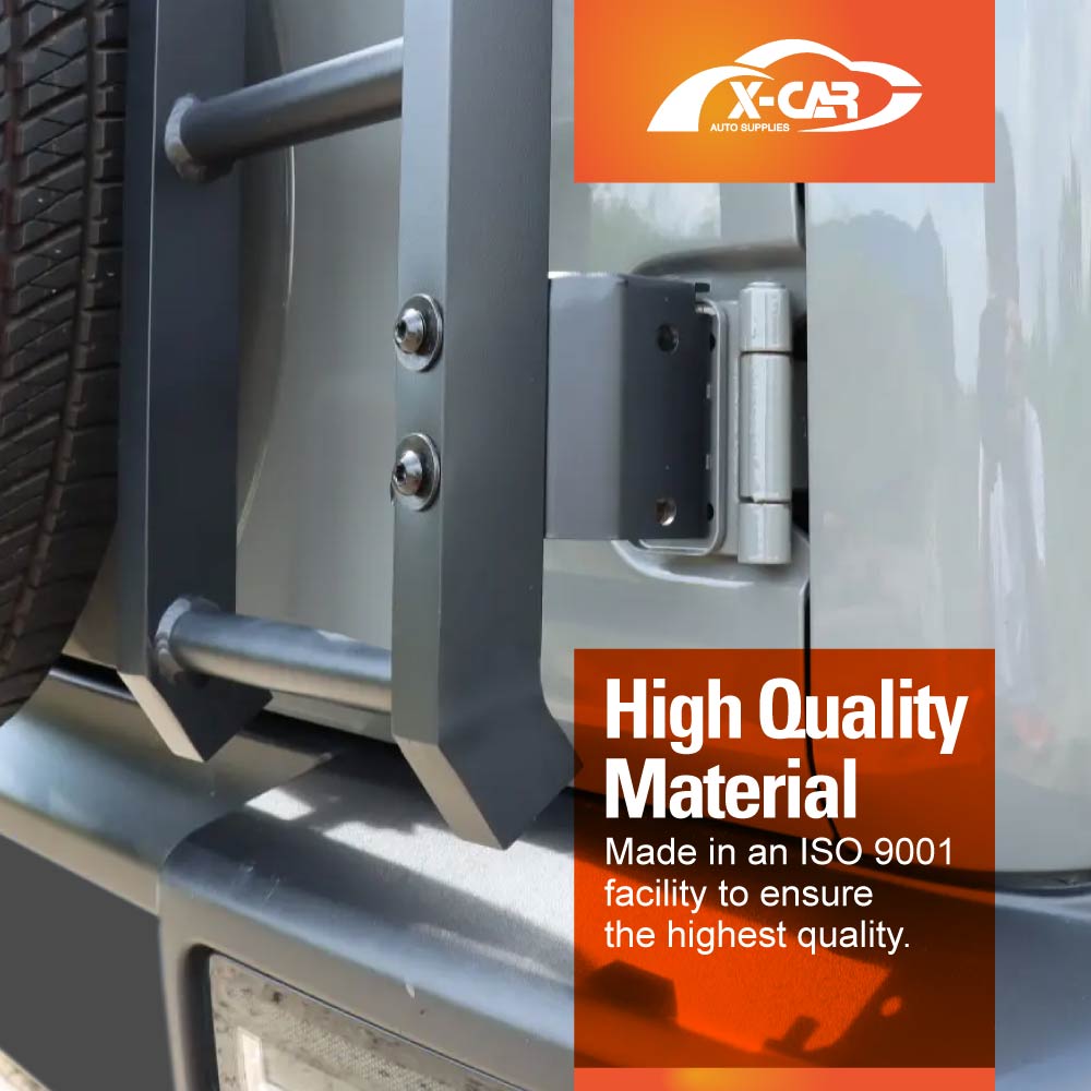 Rear Ladder for Suzuki Jimny XL 5-Door 2023-2025 Protective Frame Tailgate Step Climbing Rack Exterior Accessories Aluminum Alloy Black