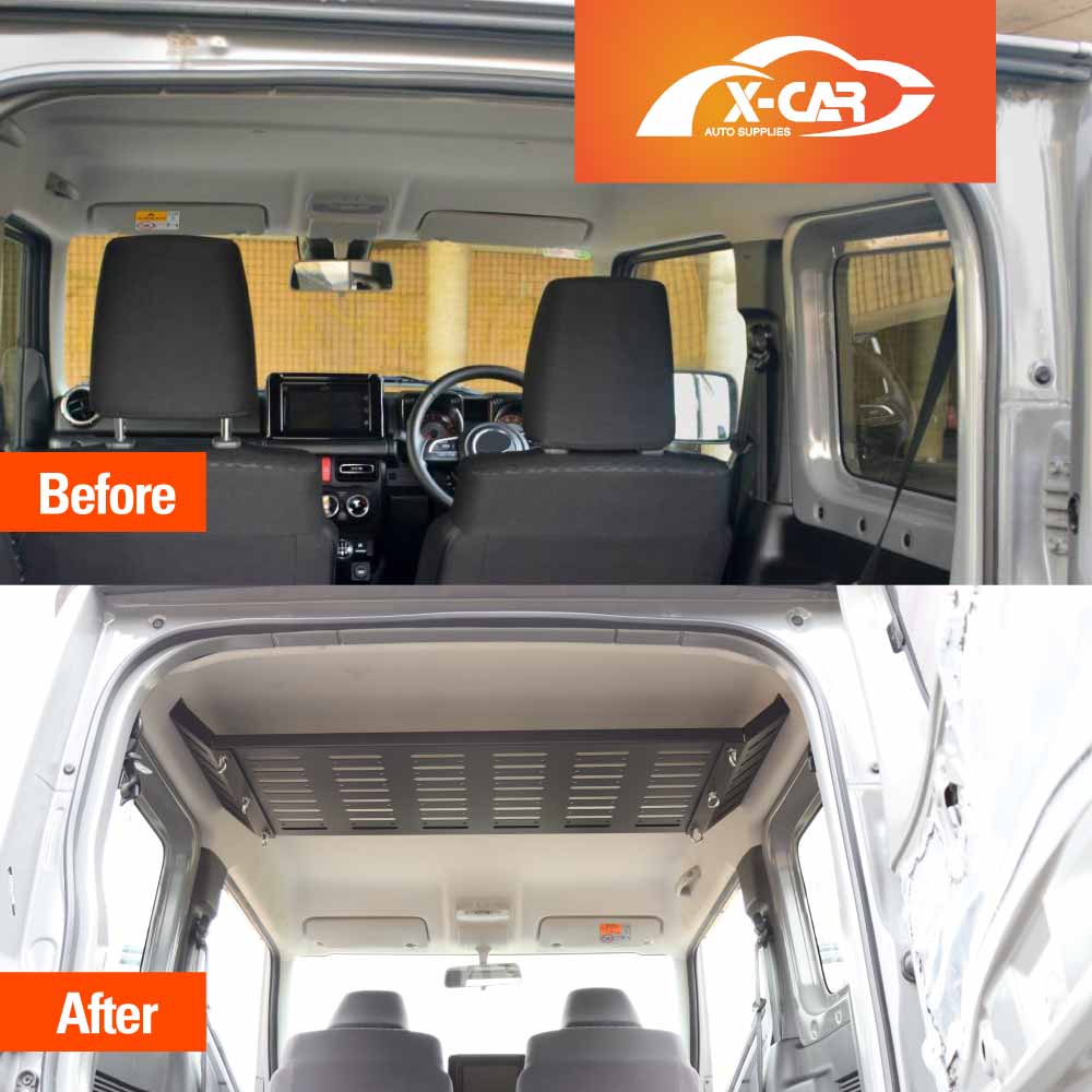 Rear Rack Storage Celling Shelf for Suzuki Jimny 3-Door 2018-2025 Internal Trunk Expansion Durable Interior Bracket Luggage Organizer