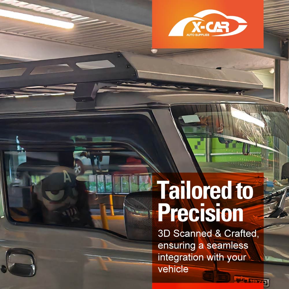 Roof Rack with Side Awning Set for Suzuki Jimny 3-Door 2018-Onwards Multi-Functional Expansion Platform 4WD Off-Road Acessories